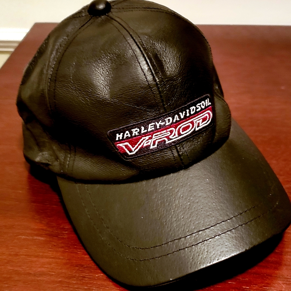 Harley Davidson leather hat